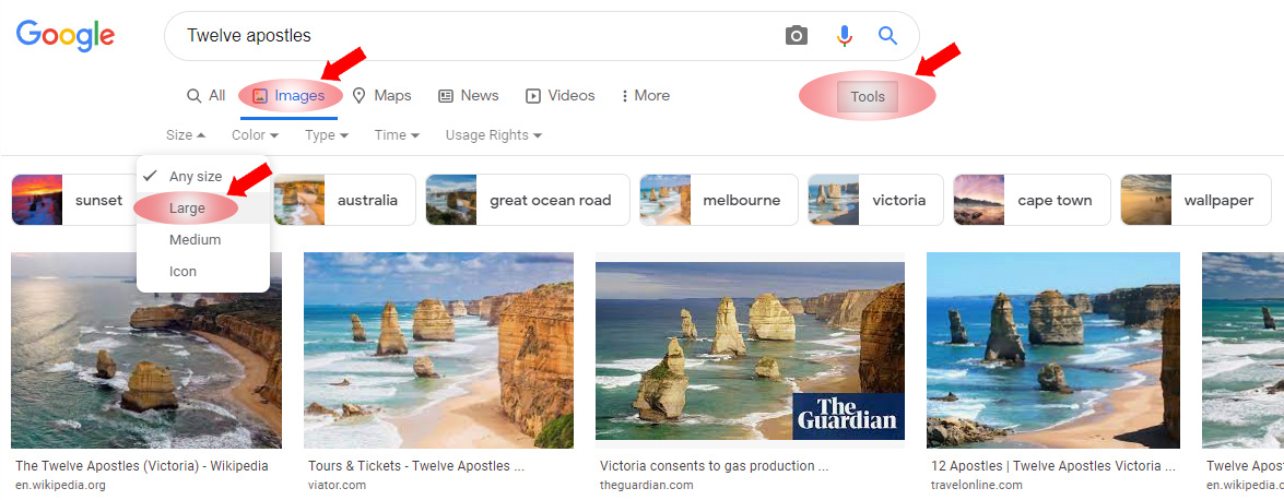 Google Images - An excellent source to get high resolution artwork of any subject you're interested in!!