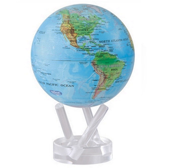 MOVA Solar Globe Blue Relief - 4.5 Inch
