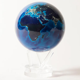 MOVA Solar Globe Earth at Night - 4.5 Inch