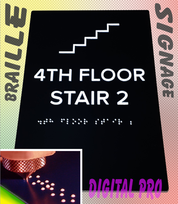 TACTILE BRAILLE SIGNS - Laser Cut