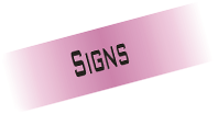 Signs indoor/outdoor